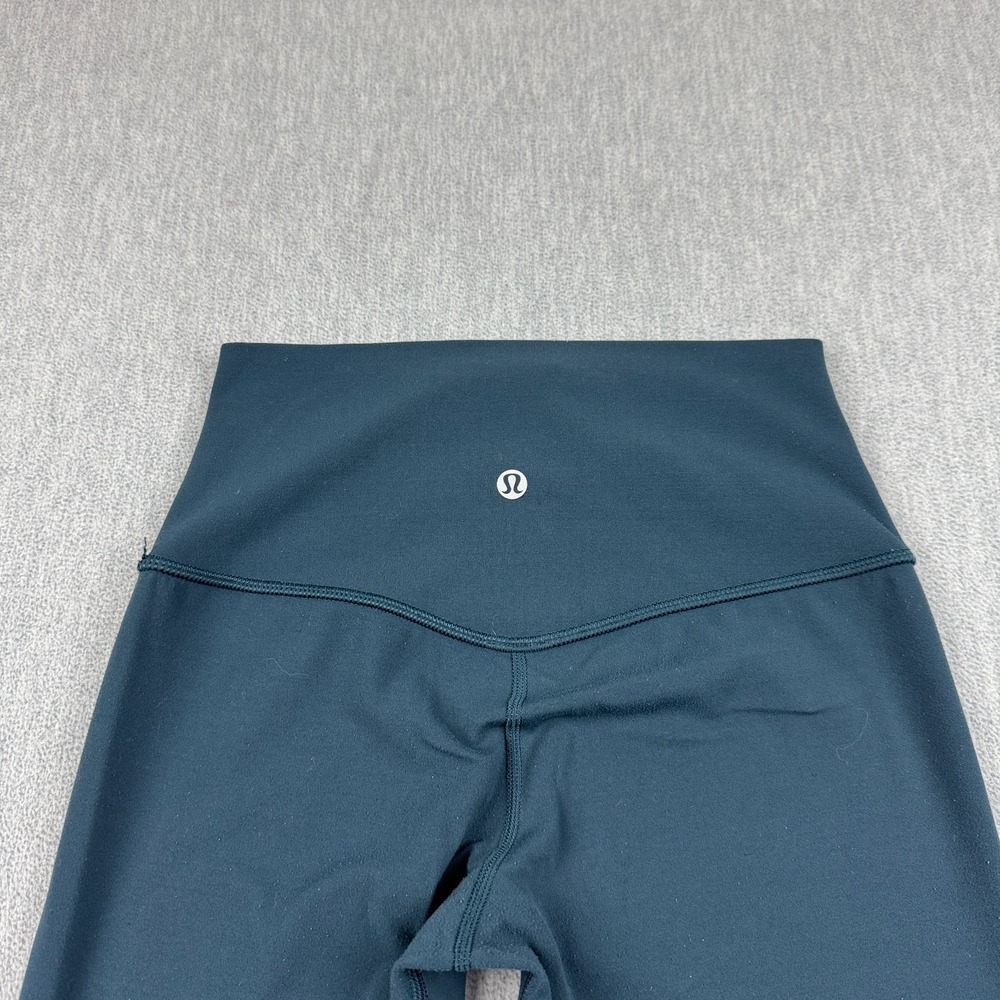 Lululemon Leggings Womens 4 Green Align Crop 26" Stretch Yoga Gym Pants Athletic - Picture 10 of 12
